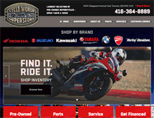 Tablet Screenshot of cycleworldsuperstore.com